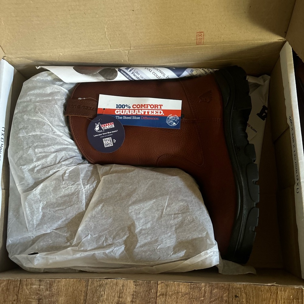 Steel Toe work boots.